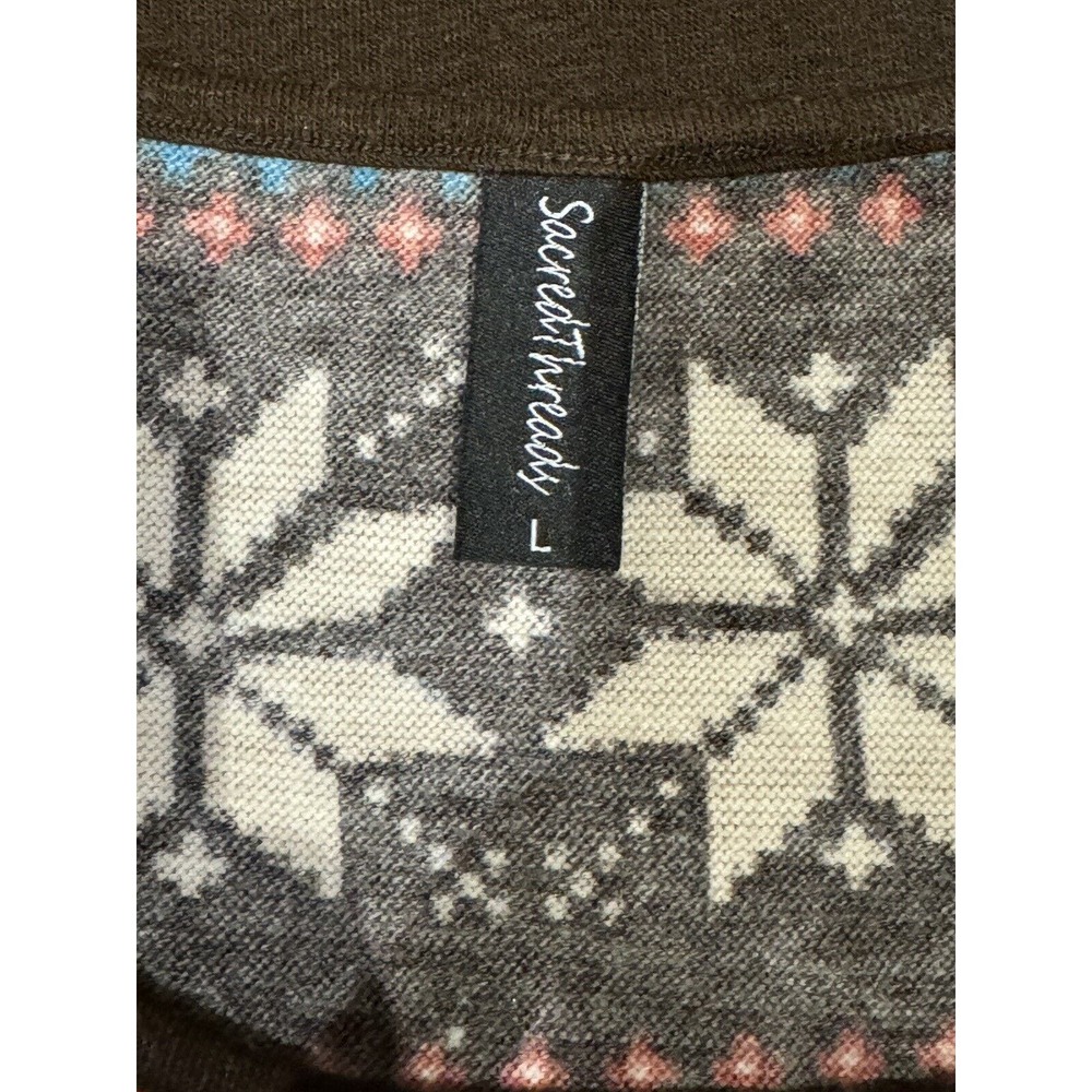 Sacred Threads Patchwork Knit Tunic/ Minidress Sw… - image 4